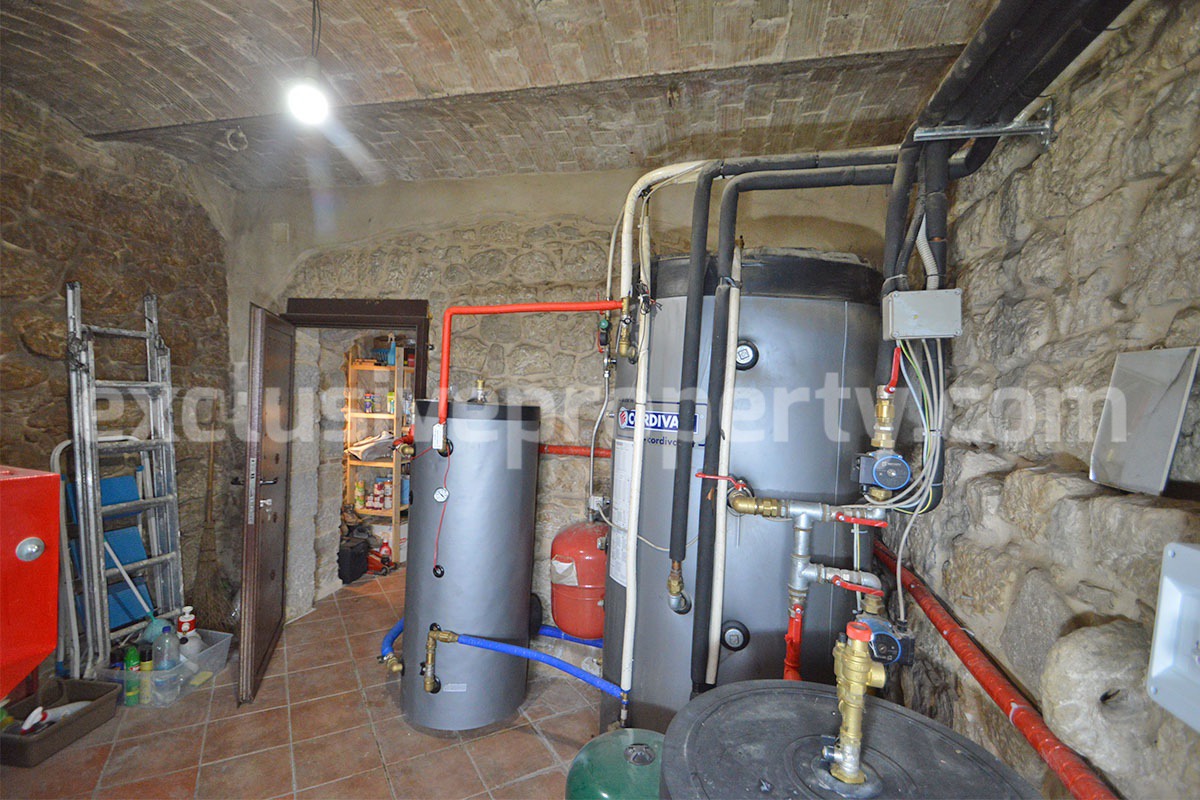 Stone Country House for Sale in Busso - Molise - Italy - Renovated Property with Guesthouse - Land and Terrace