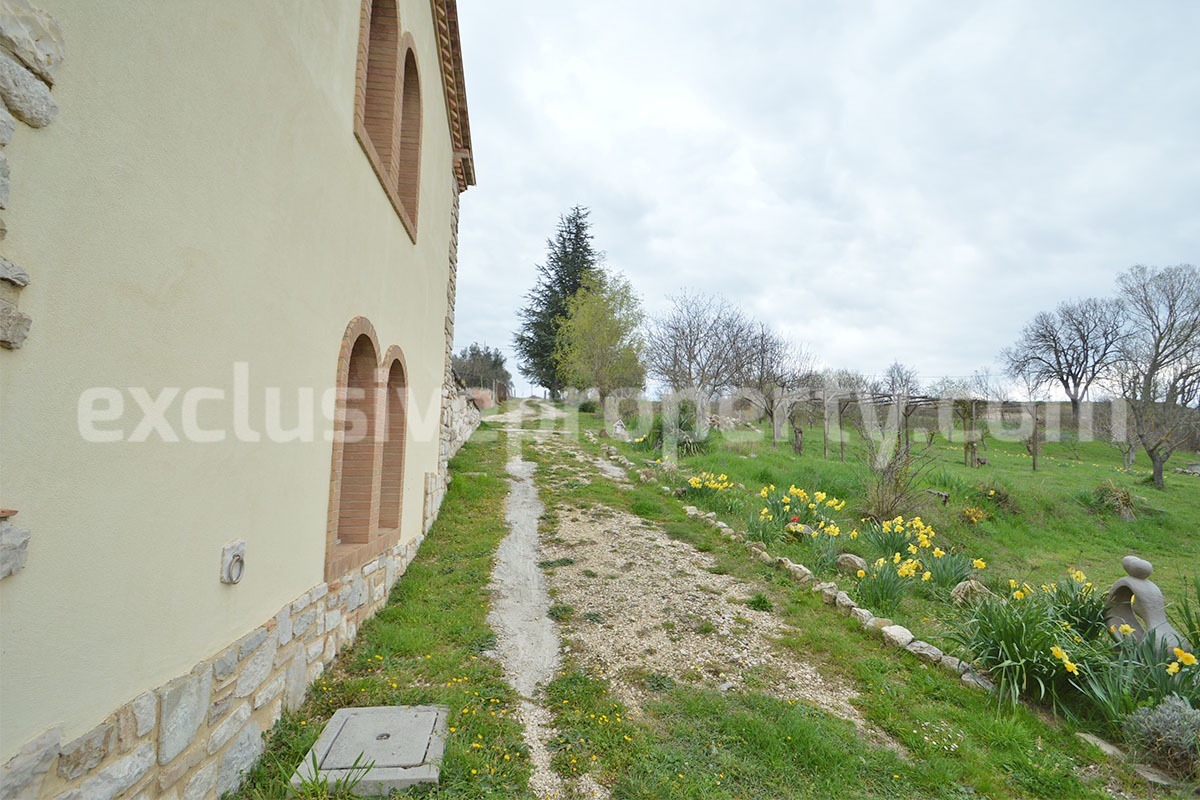 Stone Country House for Sale in Busso - Molise - Italy - Renovated Property with Guesthouse - Land and Terrace