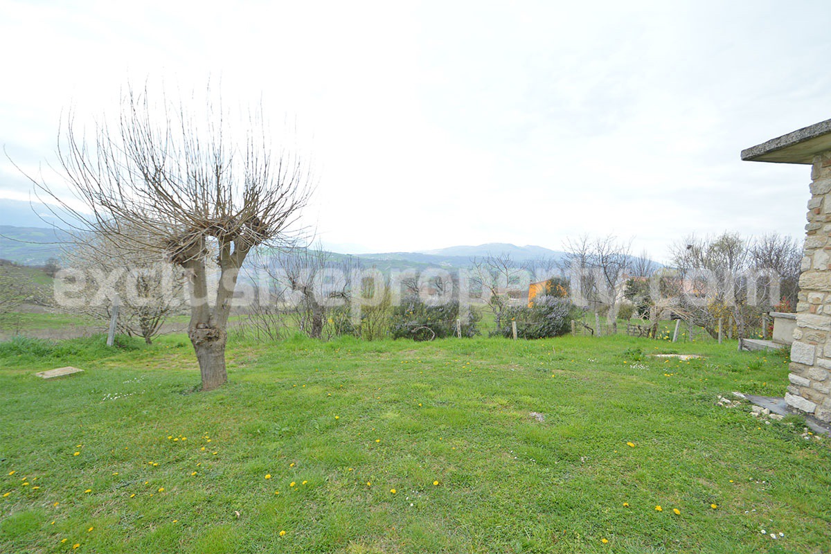 Stone Country House for Sale in Busso - Molise - Italy - Renovated Property with Guesthouse - Land and Terrace