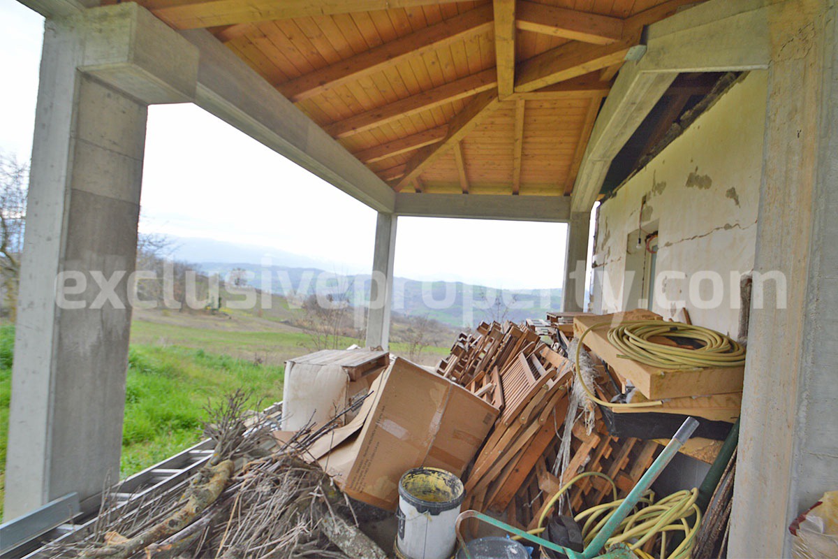 Stone Country House for Sale in Busso - Molise - Italy - Renovated Property with Guesthouse - Land and Terrace