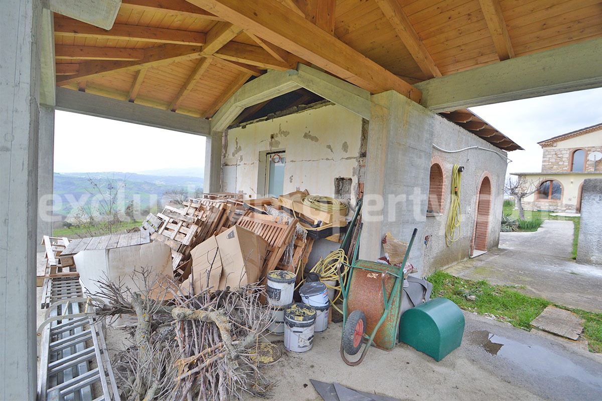 Stone Country House for Sale in Busso - Molise - Italy - Renovated Property with Guesthouse - Land and Terrace