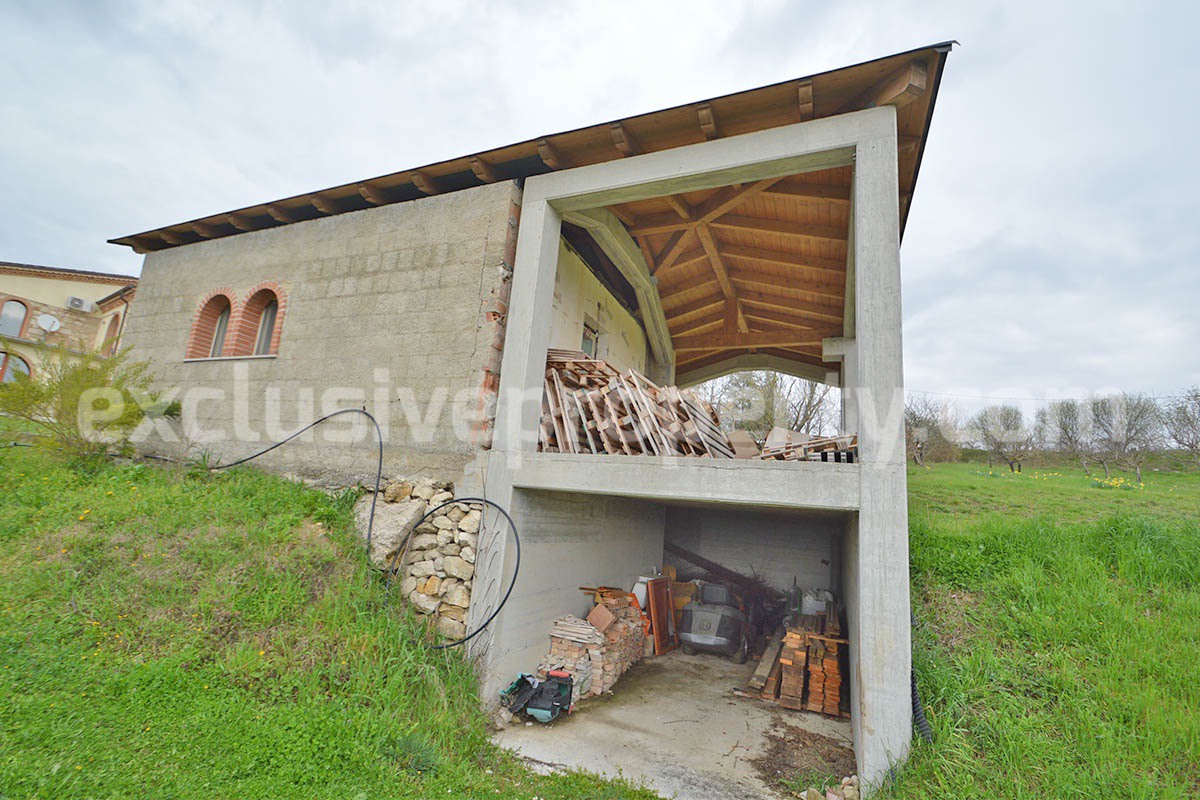 Stone Country House for Sale in Busso - Molise - Italy - Renovated Property with Guesthouse - Land and Terrace