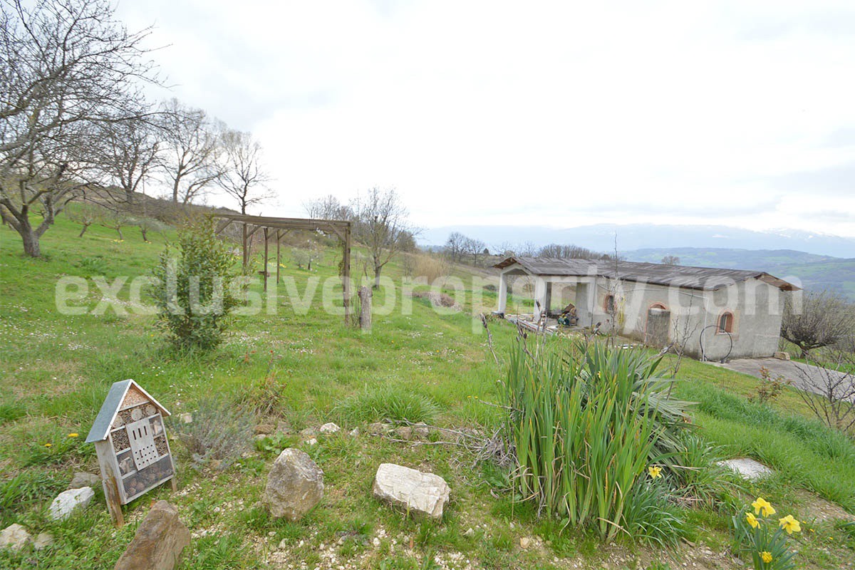Stone Country House for Sale in Busso - Molise - Italy - Renovated Property with Guesthouse - Land and Terrace