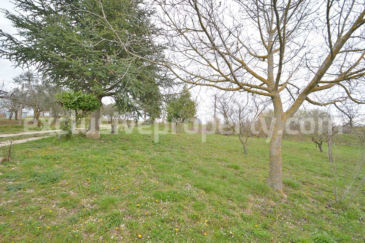 Stone Country House for Sale in Busso - Molise - Italy - Renovated Property with Guesthouse - Land and Terrace