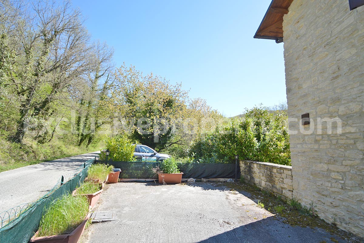 Restored Stone Property for Sale in Molise Italy with 2 Independent Apartments - 5 Hectares of Land and Pool