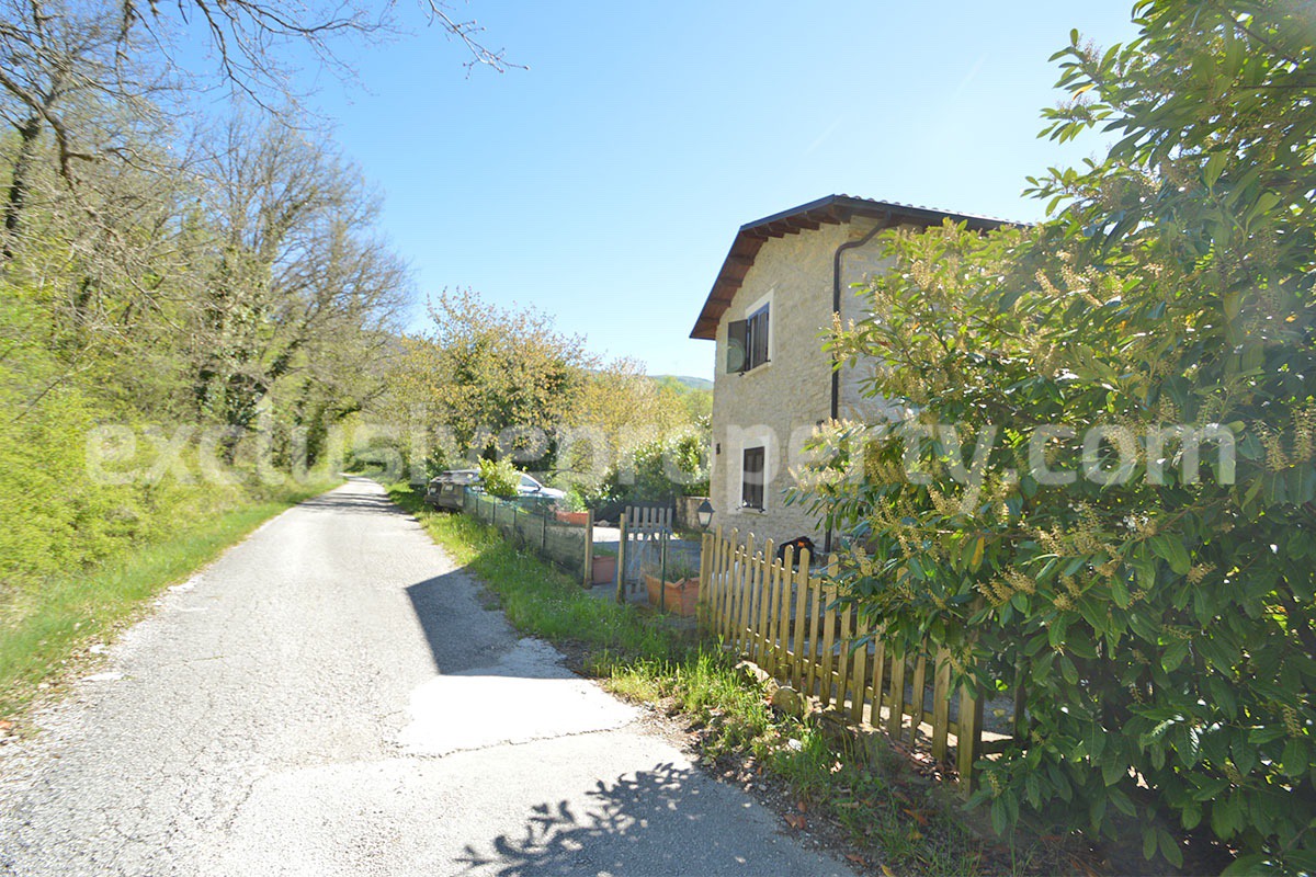 Restored Stone Property for Sale in Molise Italy with 2 Independent Apartments - 5 Hectares of Land and Pool