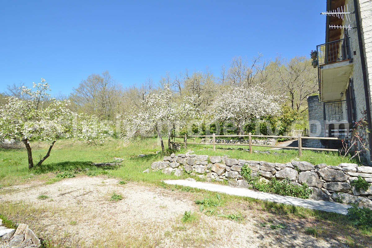 Restored Stone Property for Sale in Molise Italy with 2 Independent Apartments - 5 Hectares of Land and Pool