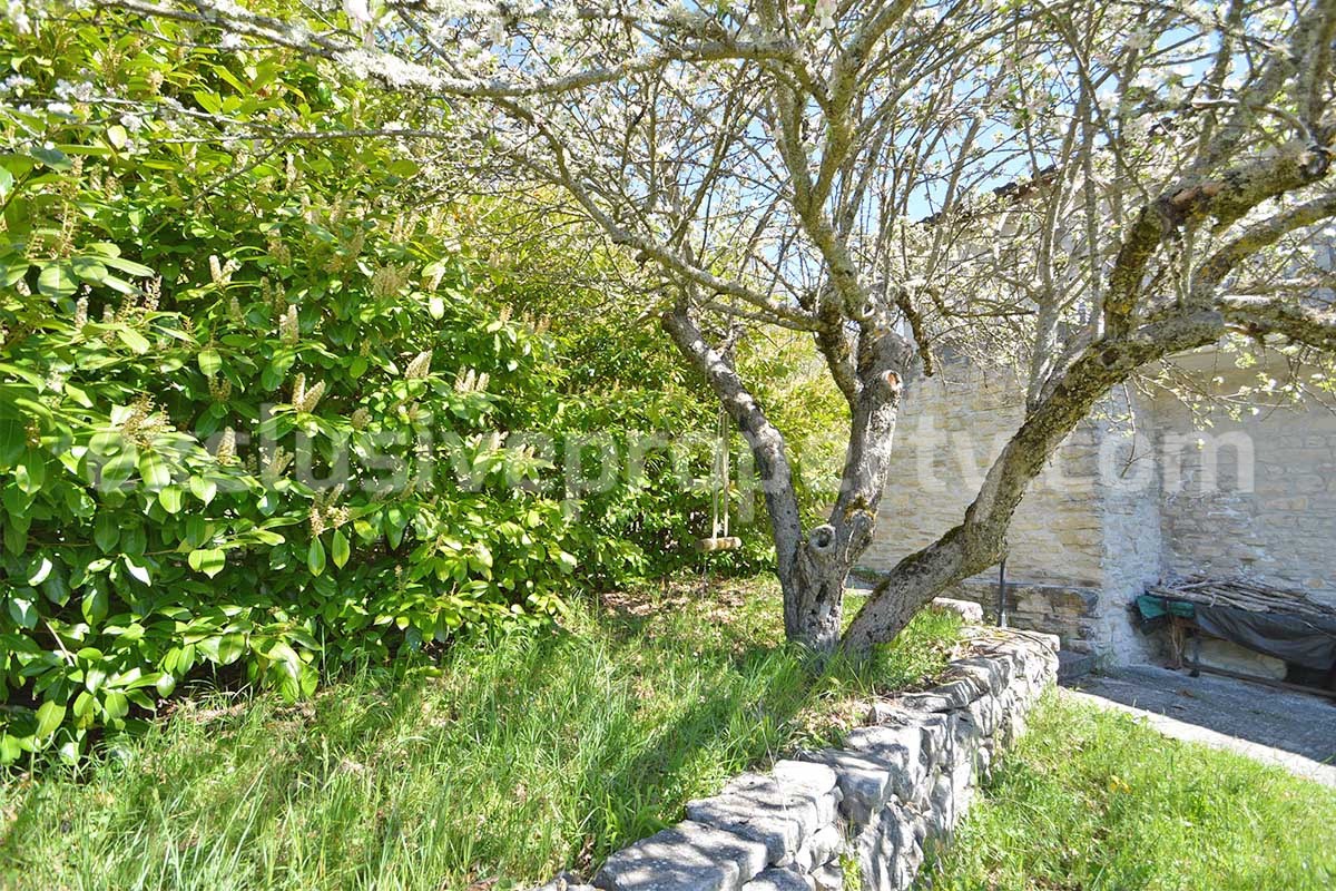 Restored Stone Property for Sale in Molise Italy with 2 Independent Apartments - 5 Hectares of Land and Pool