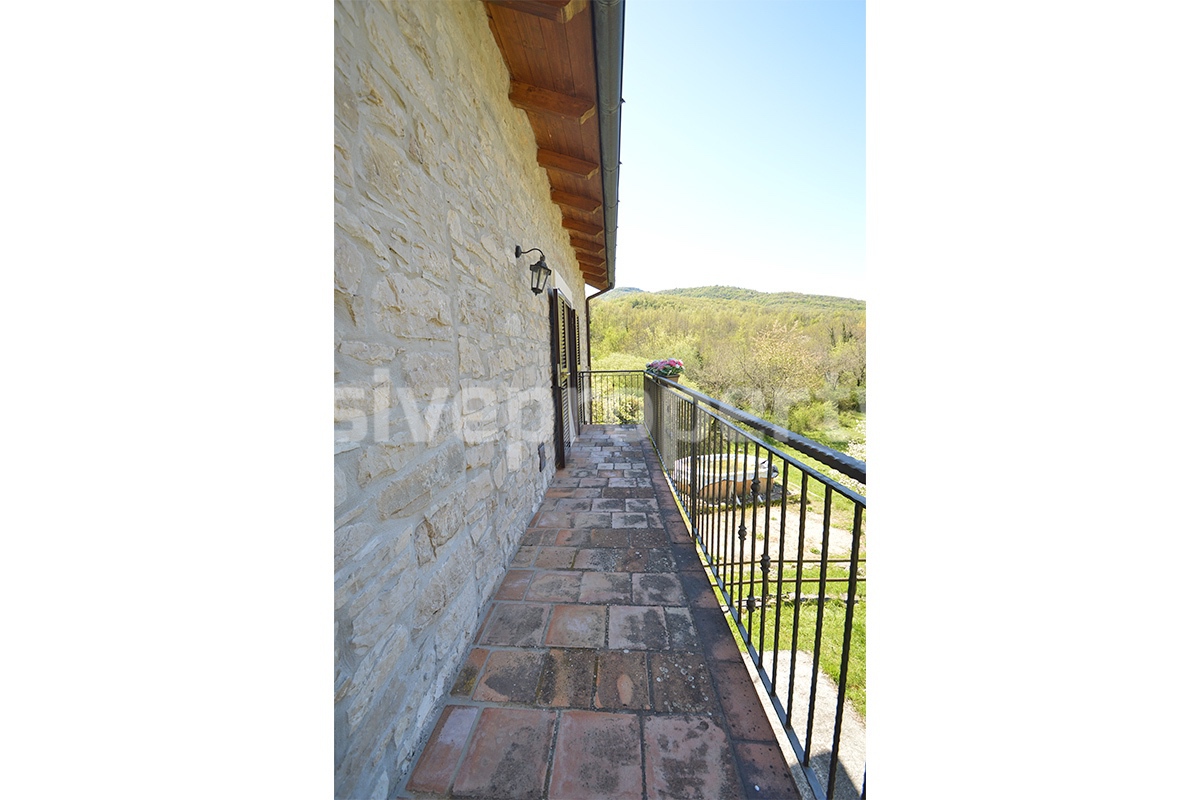 Restored Stone Property for Sale in Molise Italy with 2 Independent Apartments - 5 Hectares of Land and Pool