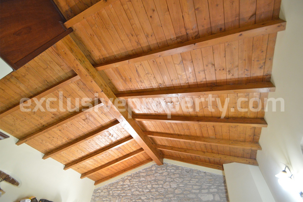 Restored Stone Property for Sale in Molise Italy with 2 Independent Apartments - 5 Hectares of Land and Pool
