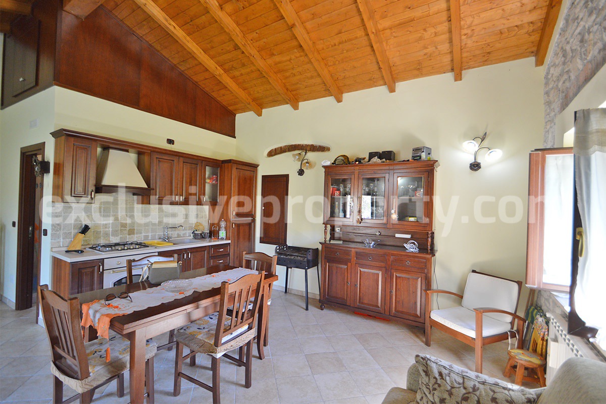 Restored Stone Property for Sale in Molise Italy with 2 Independent Apartments - 5 Hectares of Land and Pool