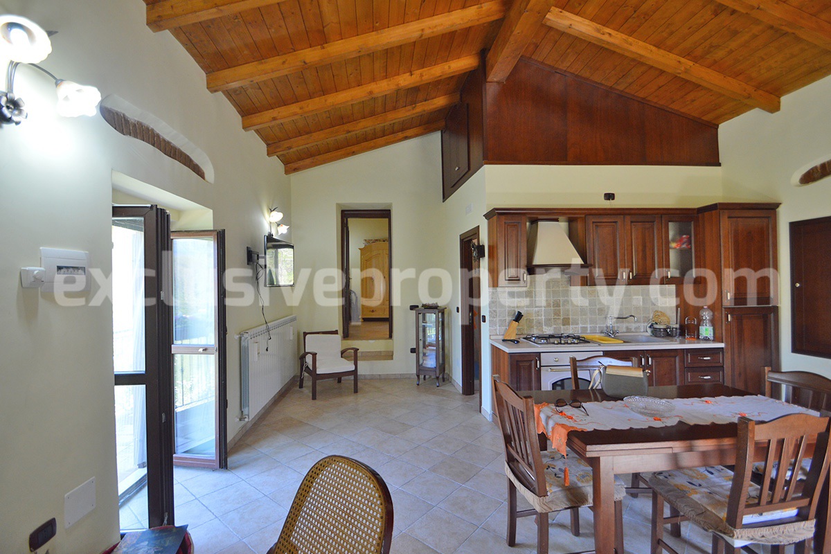 Restored Stone Property for Sale in Molise Italy with 2 Independent Apartments - 5 Hectares of Land and Pool