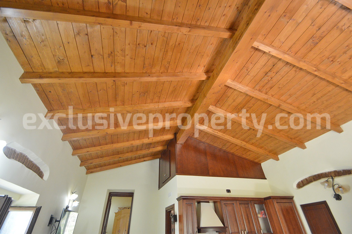 Restored Stone Property for Sale in Molise Italy with 2 Independent Apartments - 5 Hectares of Land and Pool