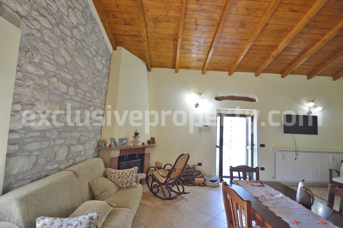 Restored Stone Property for Sale in Molise Italy with 2 Independent Apartments - 5 Hectares of Land and Pool