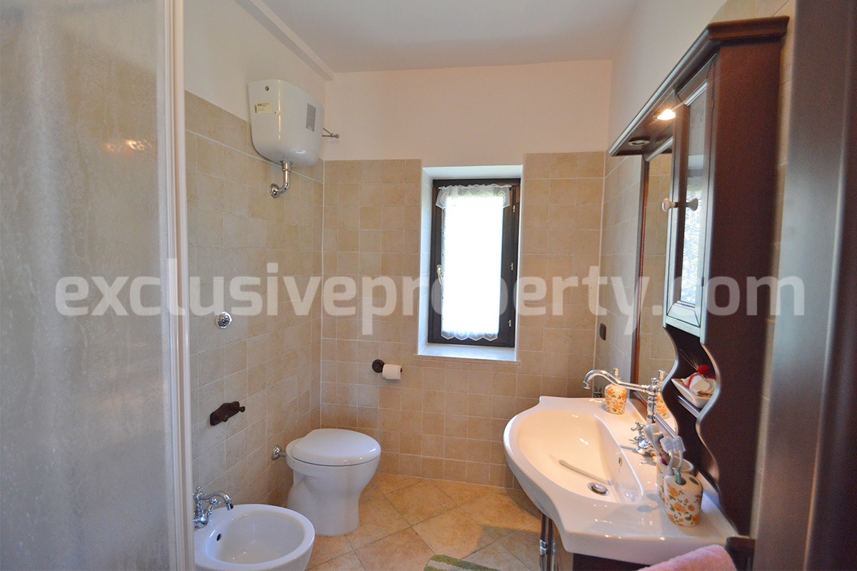 Restored Stone Property for Sale in Molise Italy with 2 Independent Apartments - 5 Hectares of Land and Pool