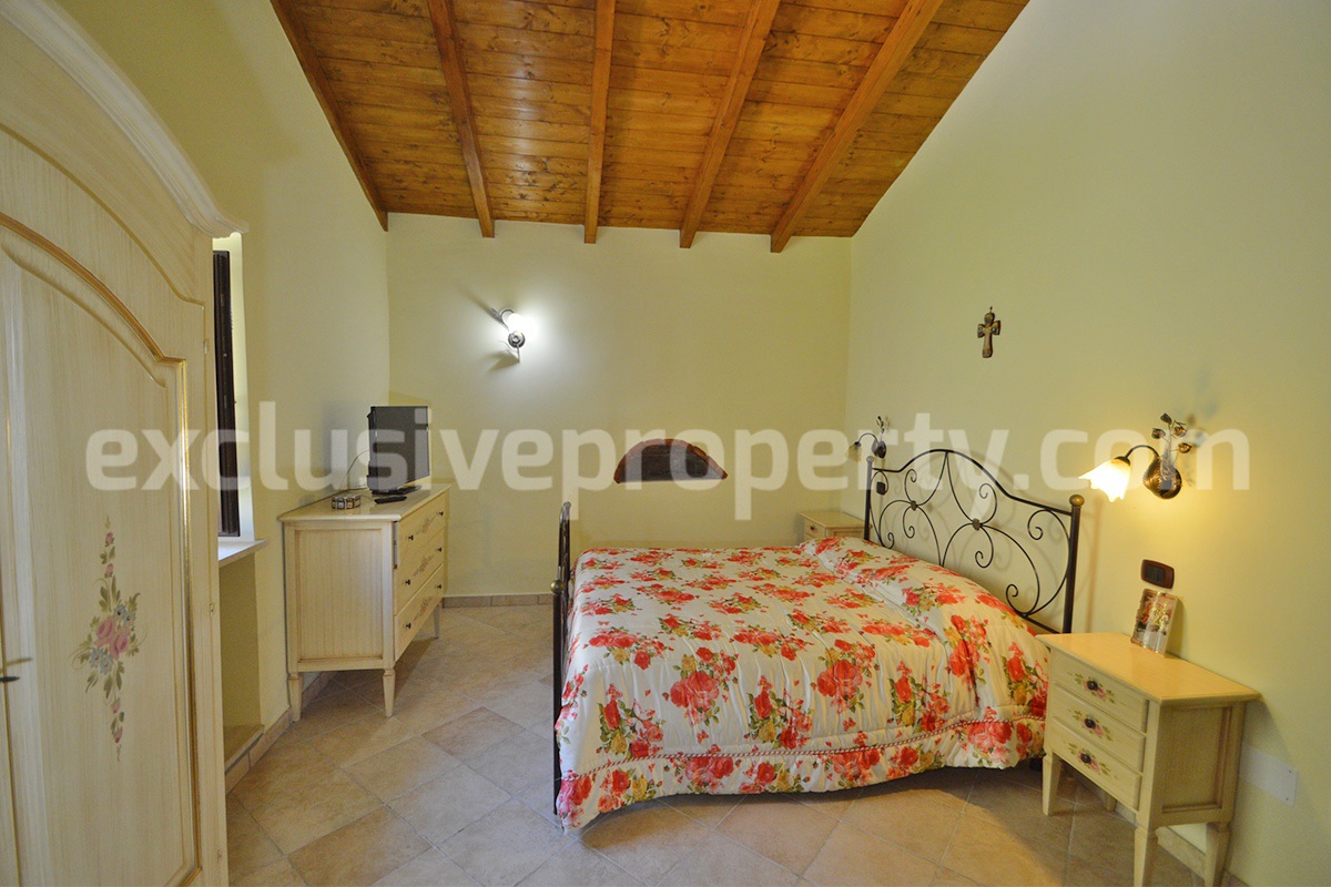 Restored Stone Property for Sale in Molise Italy with 2 Independent Apartments - 5 Hectares of Land and Pool