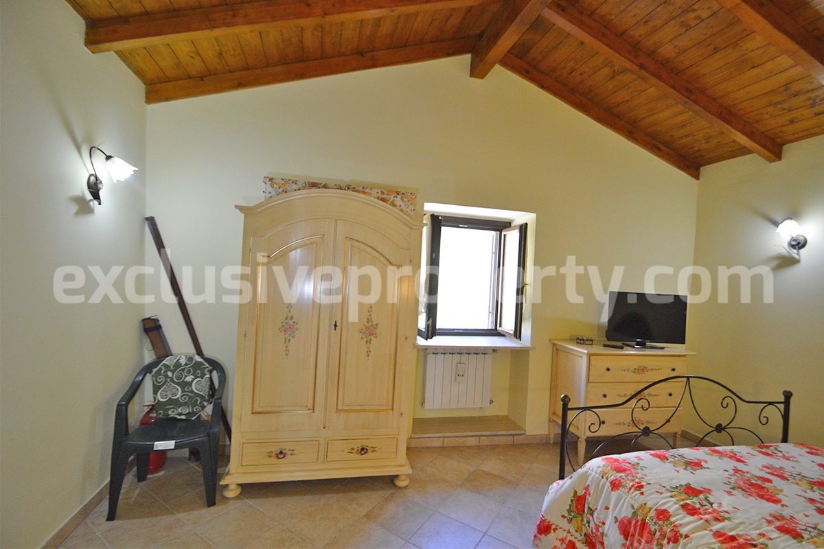 Restored Stone Property for Sale in Molise Italy with 2 Independent Apartments - 5 Hectares of Land and Pool