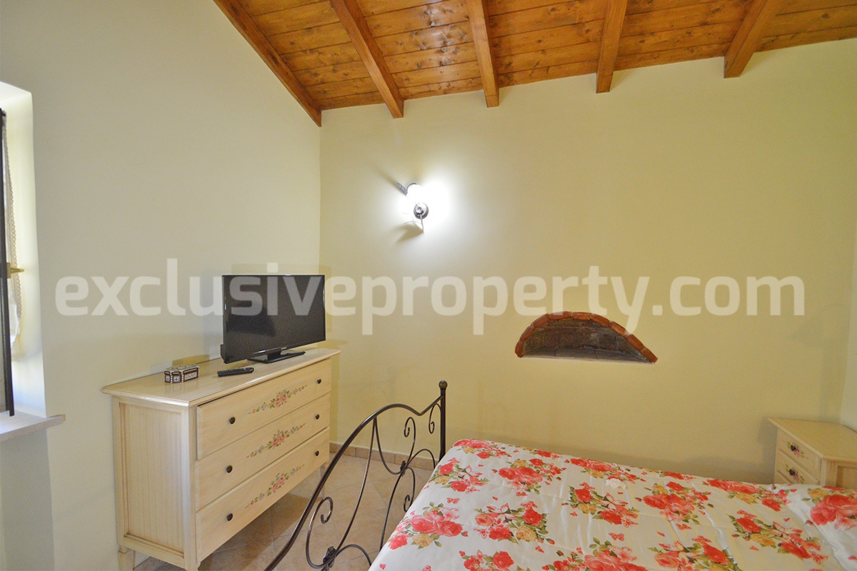 Restored Stone Property for Sale in Molise Italy with 2 Independent Apartments - 5 Hectares of Land and Pool