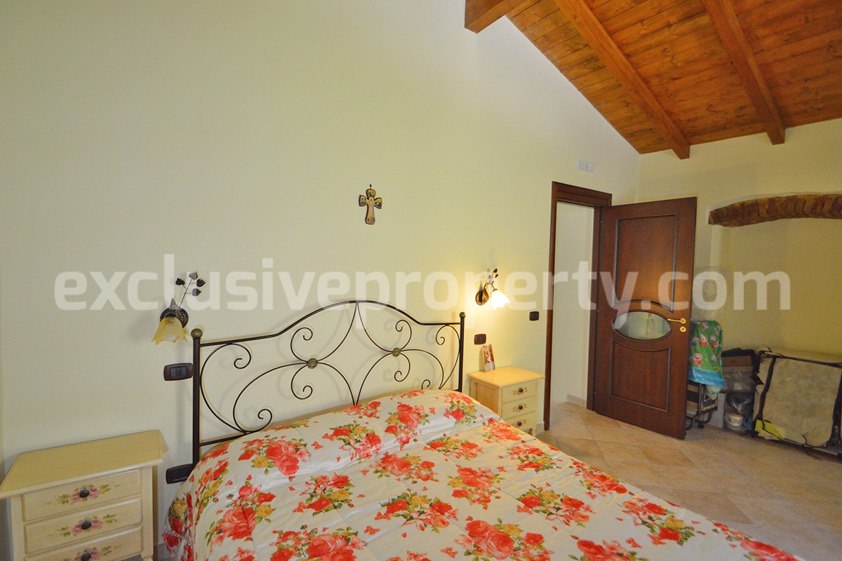 Restored Stone Property for Sale in Molise Italy with 2 Independent Apartments - 5 Hectares of Land and Pool