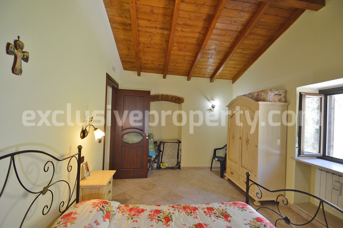 Restored Stone Property for Sale in Molise Italy with 2 Independent Apartments - 5 Hectares of Land and Pool