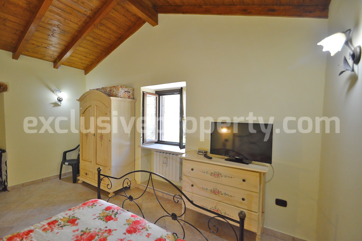 Restored Stone Property for Sale in Molise Italy with 2 Independent Apartments - 5 Hectares of Land and Pool