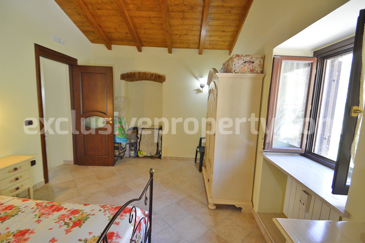 Restored Stone Property for Sale in Molise Italy with 2 Independent Apartments - 5 Hectares of Land and Pool