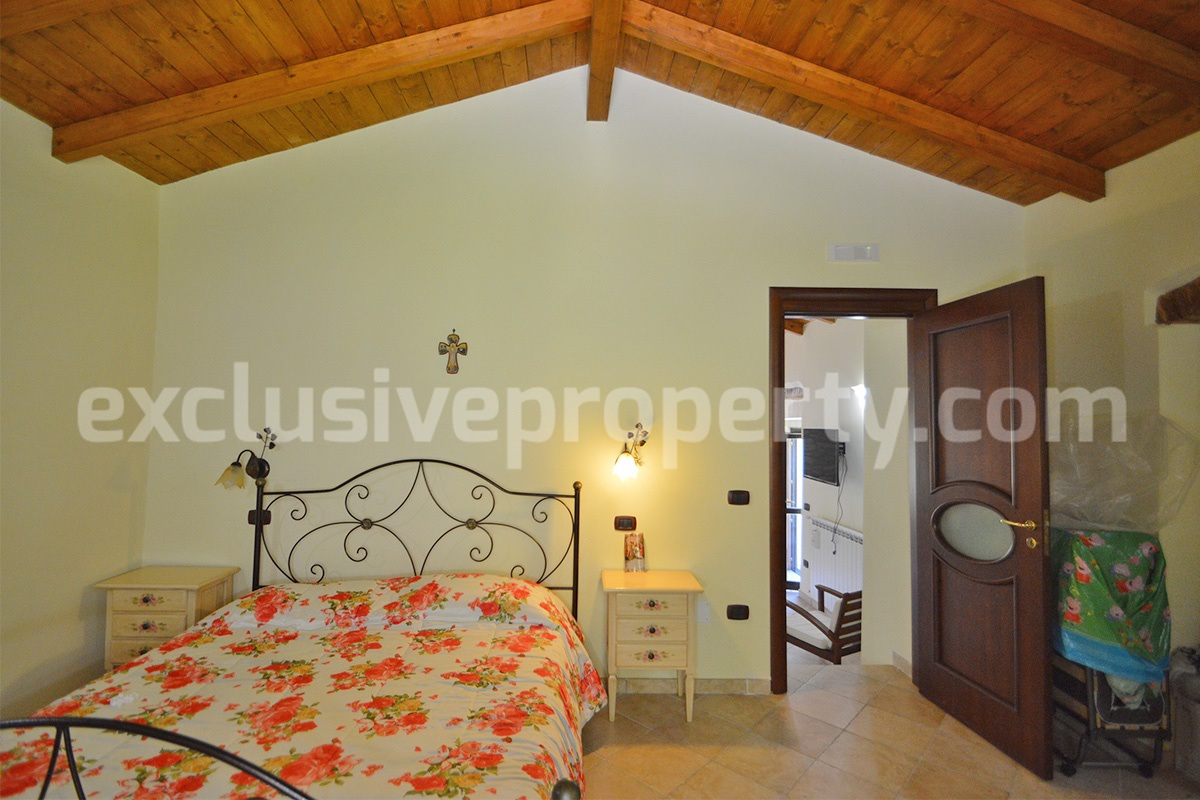 Restored Stone Property for Sale in Molise Italy with 2 Independent Apartments - 5 Hectares of Land and Pool