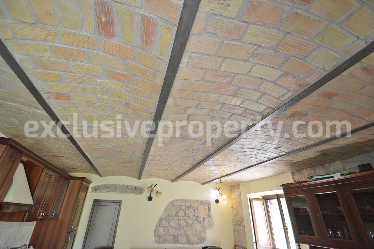 Restored Stone Property for Sale in Molise Italy with 2 Independent Apartments - 5 Hectares of Land and Pool