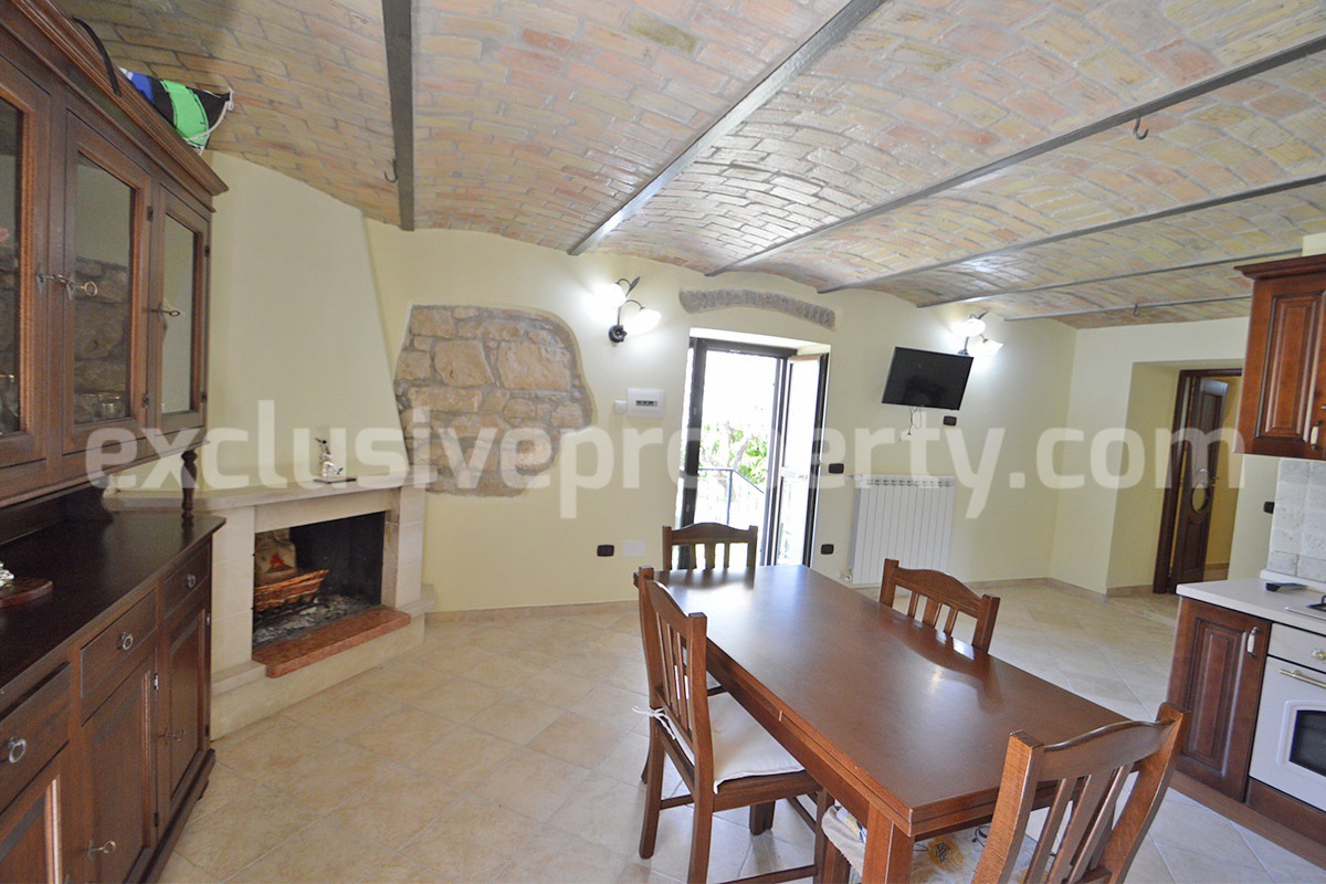 Restored Stone Property for Sale in Molise Italy with 2 Independent Apartments - 5 Hectares of Land and Pool