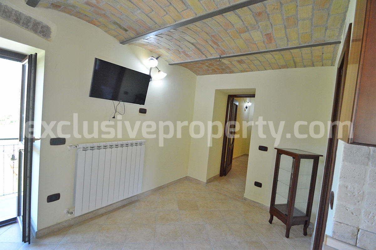 Restored Stone Property for Sale in Molise Italy with 2 Independent Apartments - 5 Hectares of Land and Pool