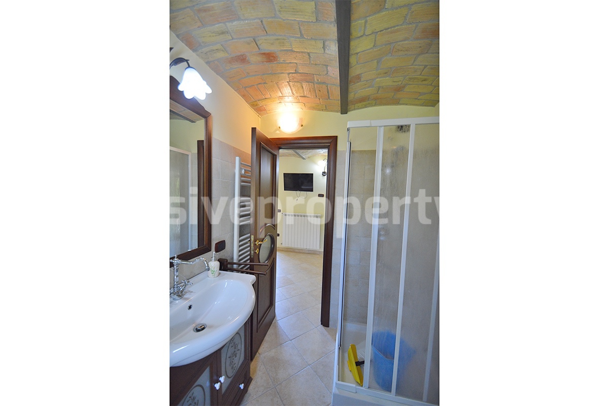 Restored Stone Property for Sale in Molise Italy with 2 Independent Apartments - 5 Hectares of Land and Pool