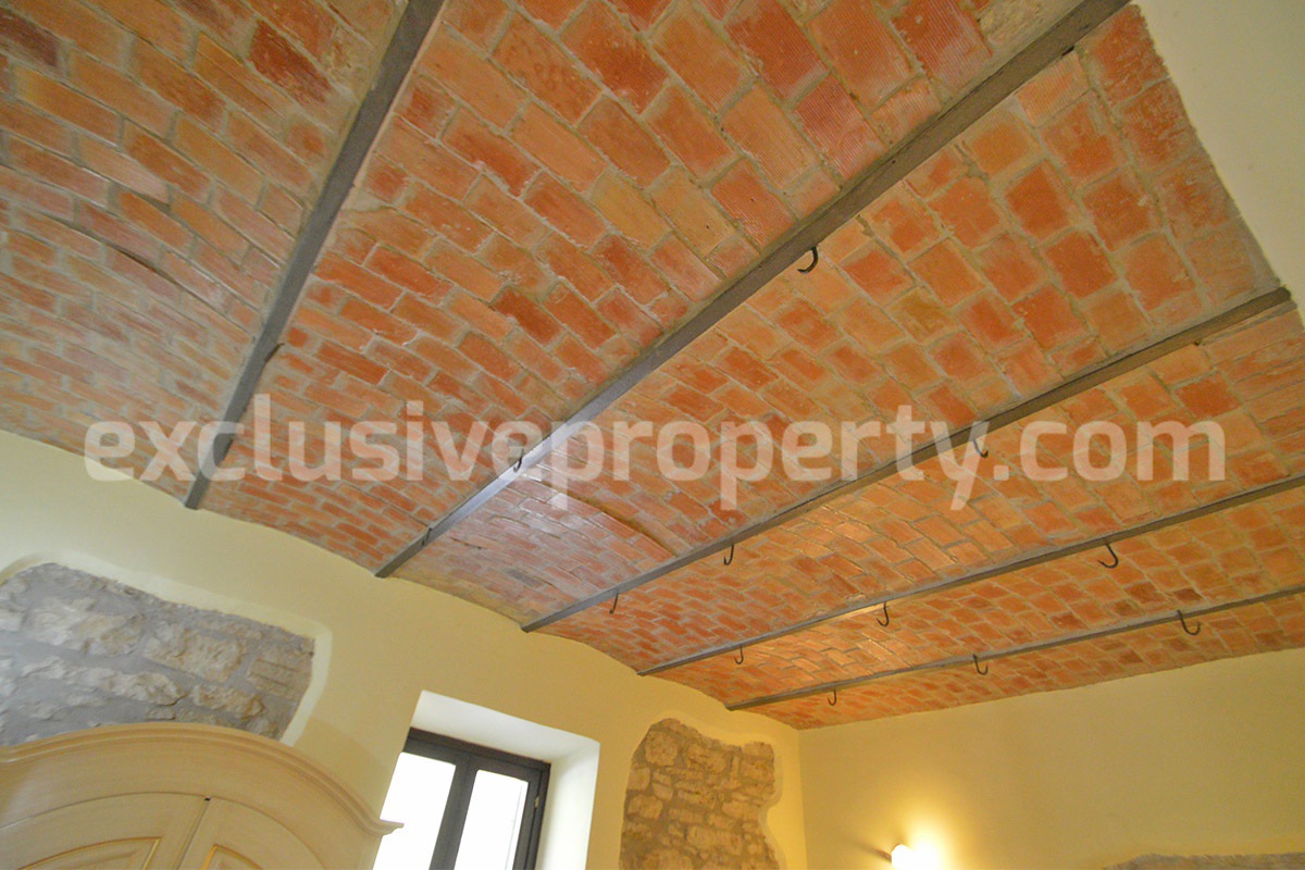 Restored Stone Property for Sale in Molise Italy with 2 Independent Apartments - 5 Hectares of Land and Pool