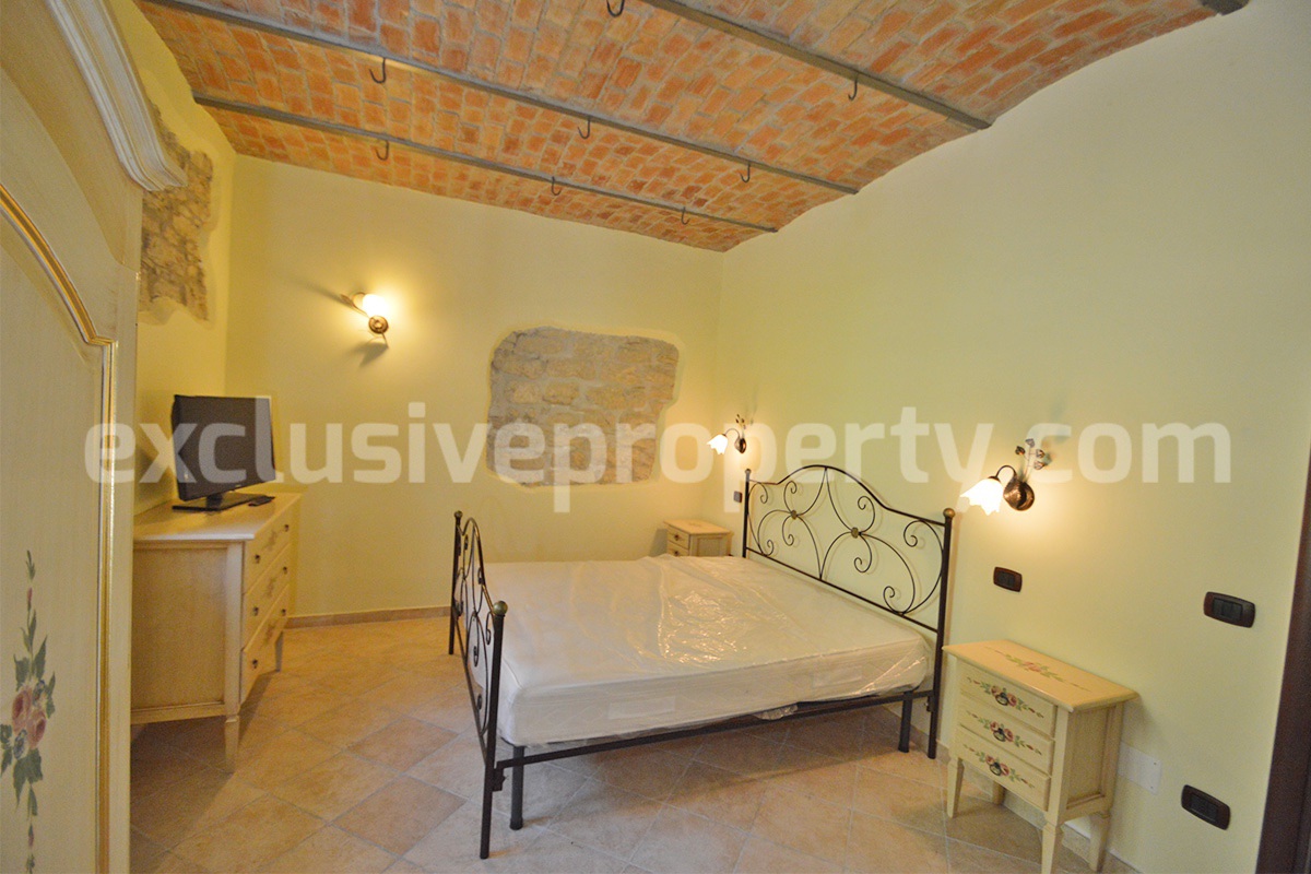 Restored Stone Property for Sale in Molise Italy with 2 Independent Apartments - 5 Hectares of Land and Pool