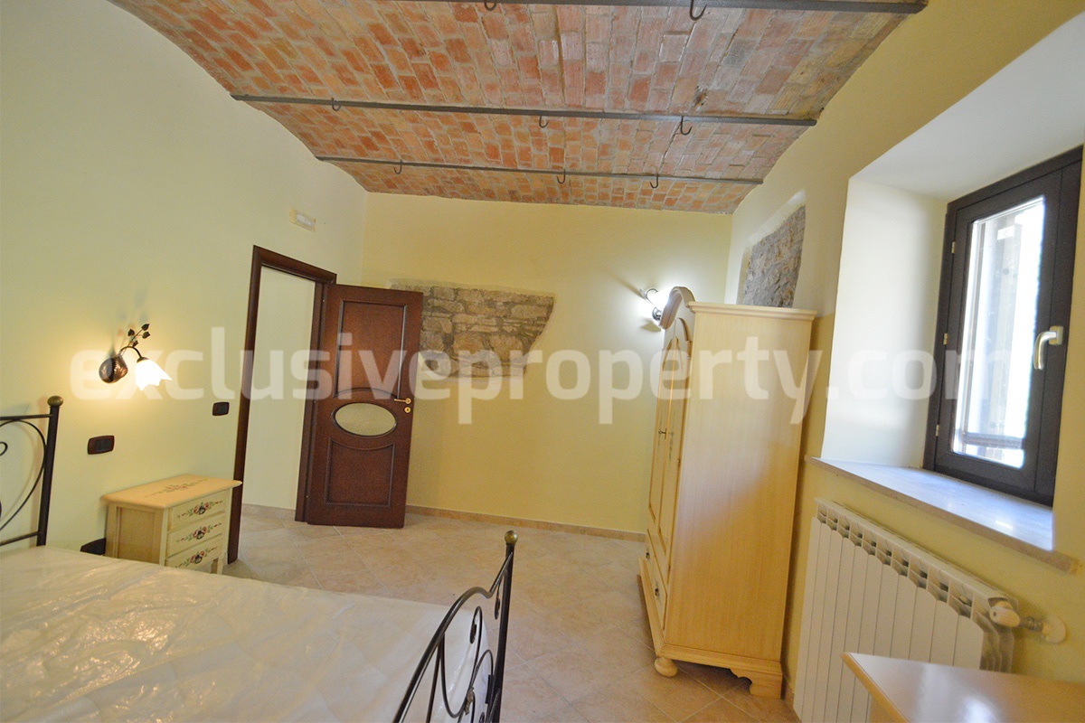 Restored Stone Property for Sale in Molise Italy with 2 Independent Apartments - 5 Hectares of Land and Pool