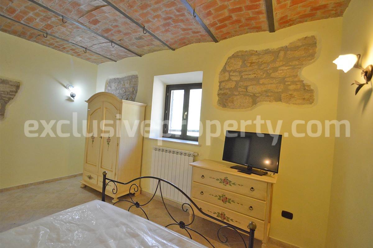 Restored Stone Property for Sale in Molise Italy with 2 Independent Apartments - 5 Hectares of Land and Pool