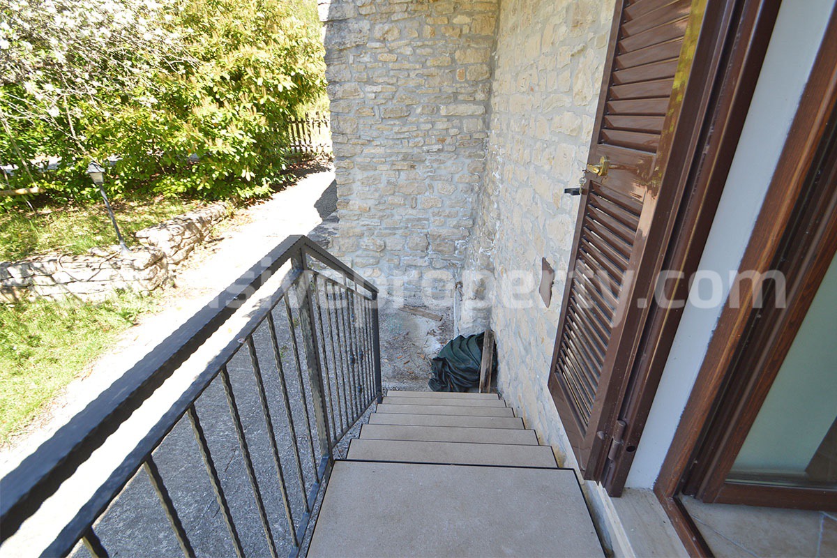 Restored Stone Property for Sale in Molise Italy with 2 Independent Apartments - 5 Hectares of Land and Pool