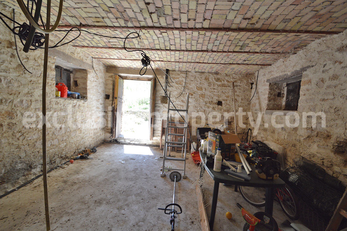 Restored Stone Property for Sale in Molise Italy with 2 Independent Apartments - 5 Hectares of Land and Pool