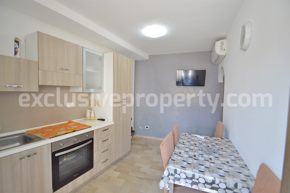 Fully Renovated One-Level Stone House for Sale in Roccavivara in Molise - Italy
