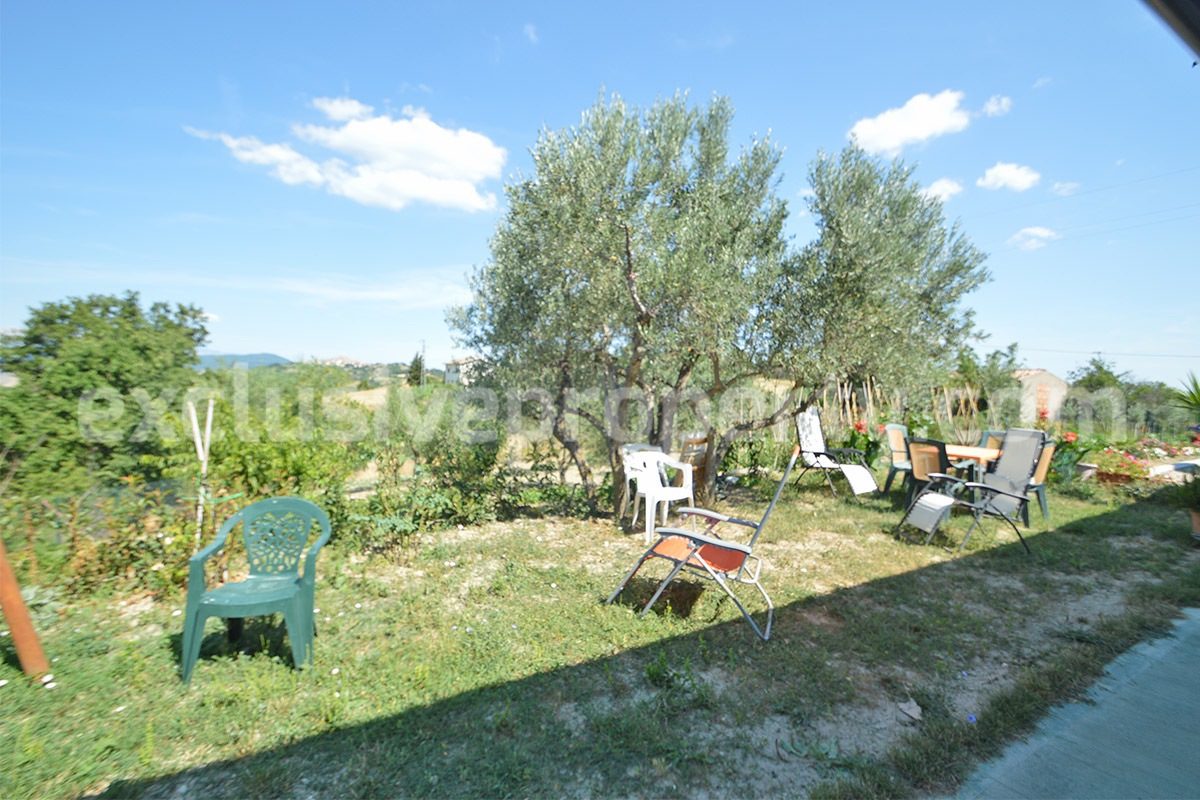Stone Country Villa with Pool Fenced - Land and Majella Mountain Views for Sale in Abruzzo - Italy