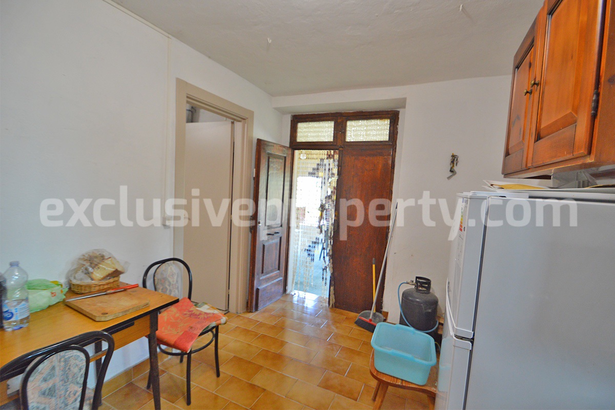 Stone Country Villa with Pool Fenced - Land and Majella Mountain Views for Sale in Abruzzo - Italy