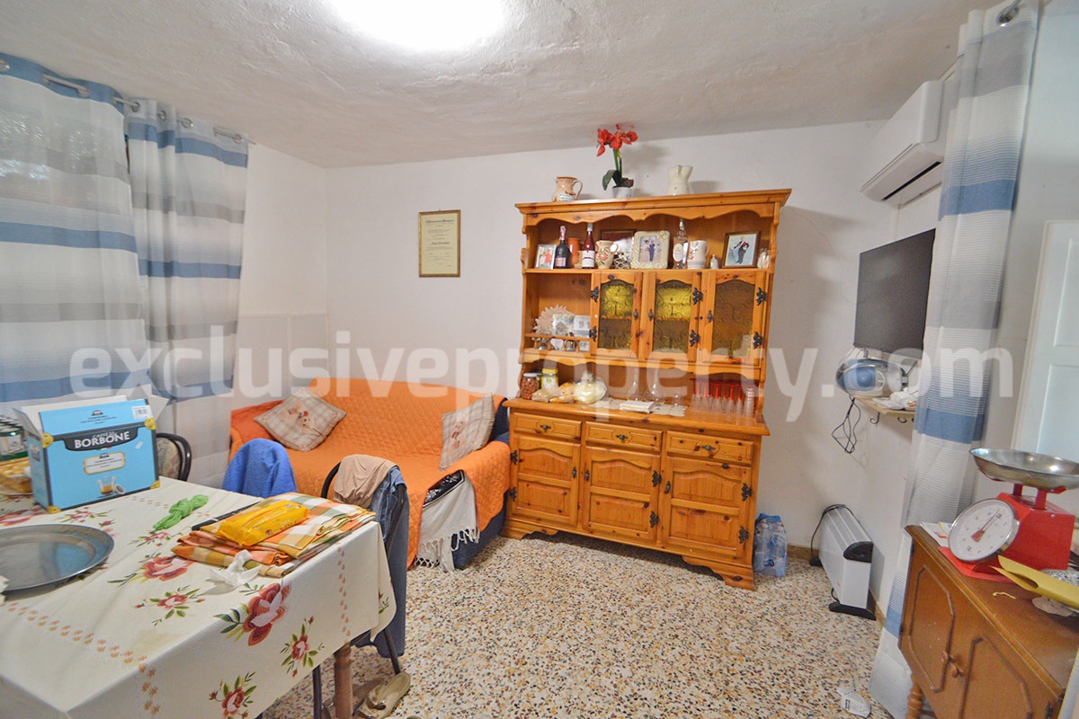 Stone Country Villa with Pool Fenced - Land and Majella Mountain Views for Sale in Abruzzo - Italy