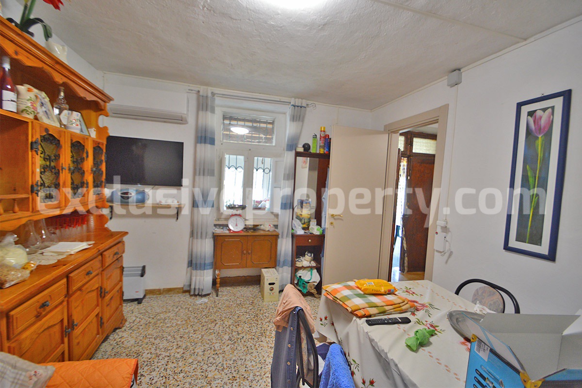 Stone Country Villa with Pool Fenced - Land and Majella Mountain Views for Sale in Abruzzo - Italy