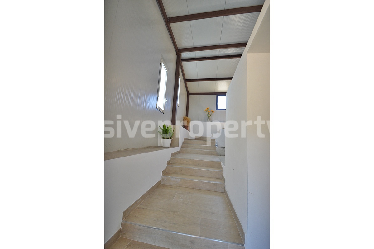 Stone Country Villa with Pool Fenced - Land and Majella Mountain Views for Sale in Abruzzo - Italy