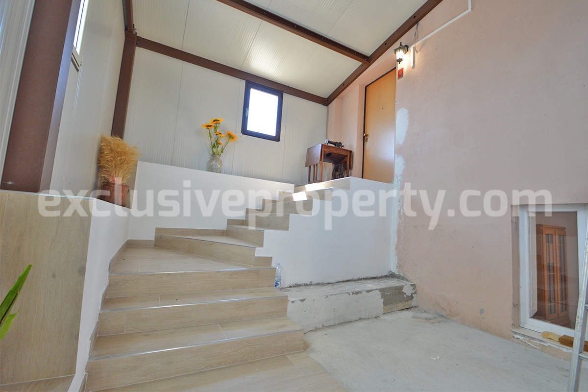 Stone Country Villa with Pool Fenced - Land and Majella Mountain Views for Sale in Abruzzo - Italy