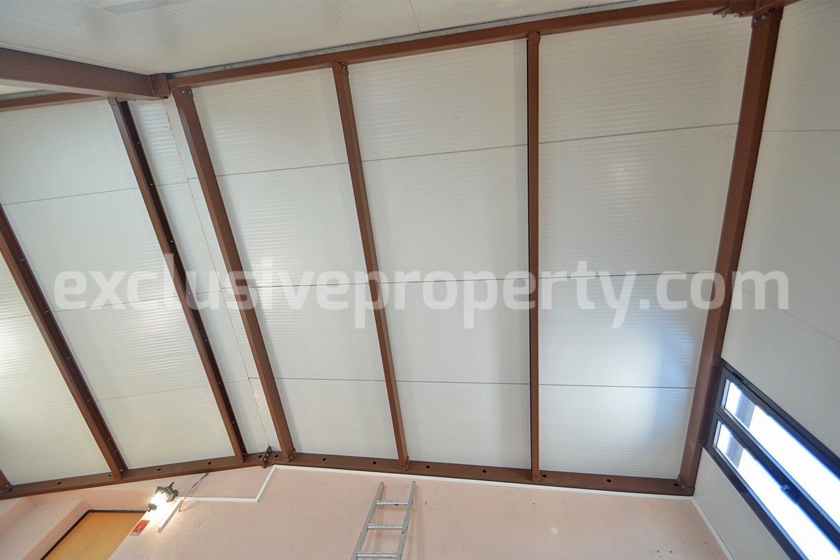 Stone Country Villa with Pool Fenced - Land and Majella Mountain Views for Sale in Abruzzo - Italy