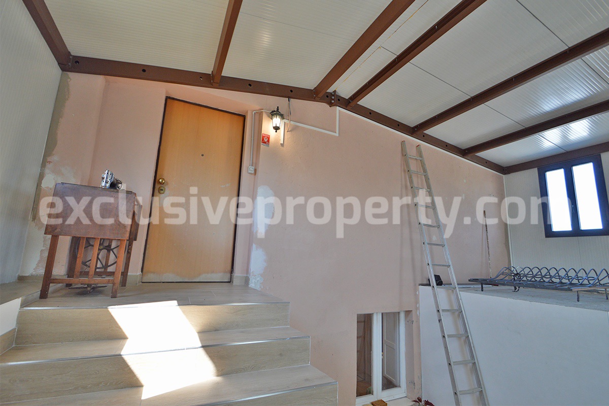 Stone Country Villa with Pool Fenced - Land and Majella Mountain Views for Sale in Abruzzo - Italy