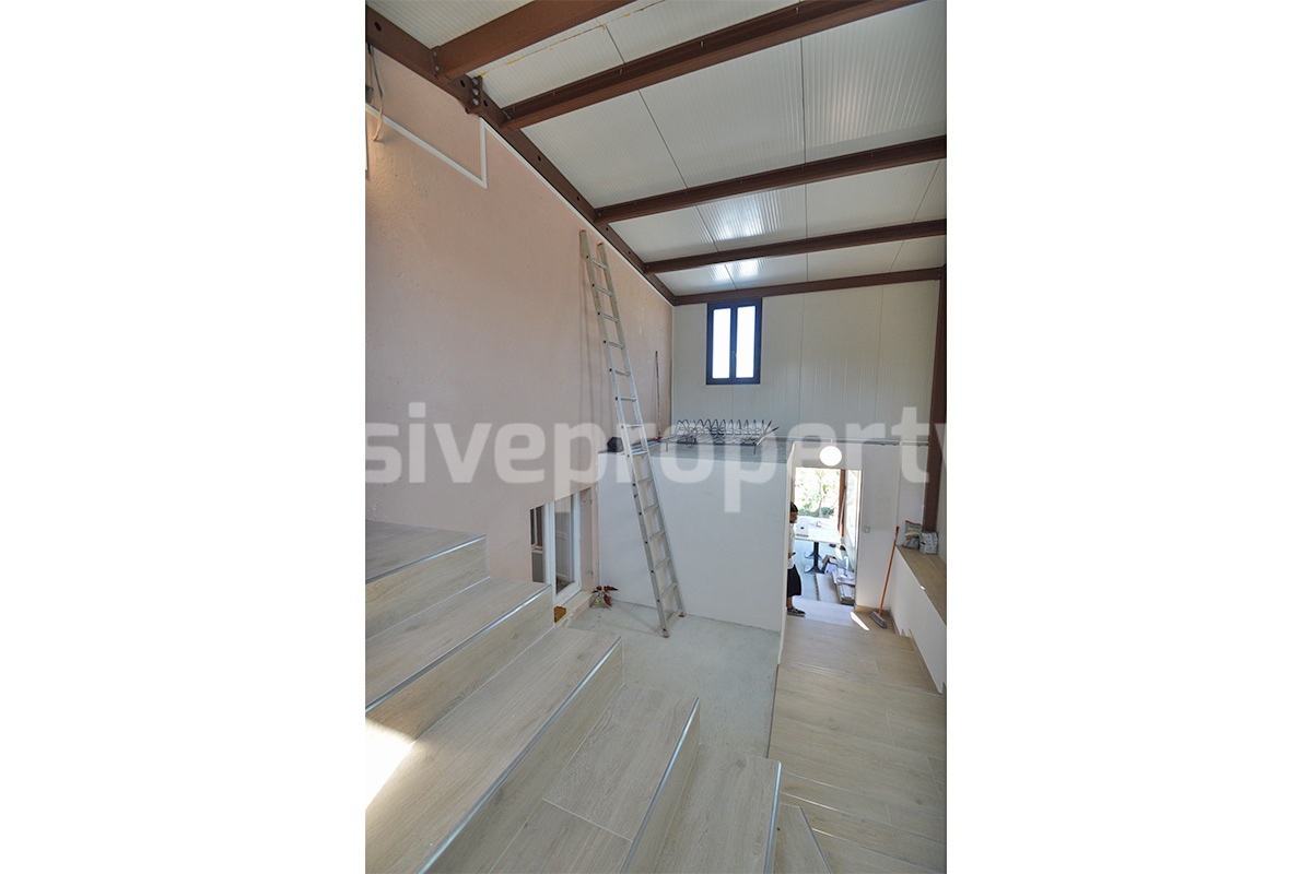 Stone Country Villa with Pool Fenced - Land and Majella Mountain Views for Sale in Abruzzo - Italy
