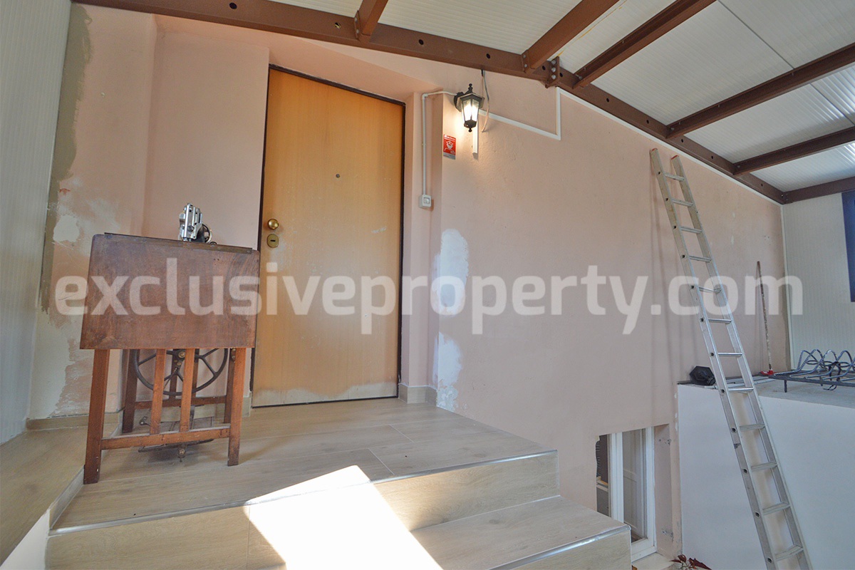 Stone Country Villa with Pool Fenced - Land and Majella Mountain Views for Sale in Abruzzo - Italy