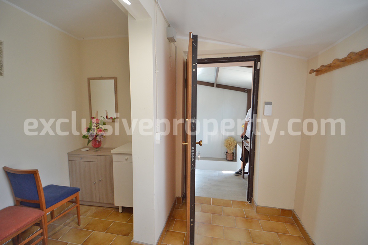 Stone Country Villa with Pool Fenced - Land and Majella Mountain Views for Sale in Abruzzo - Italy