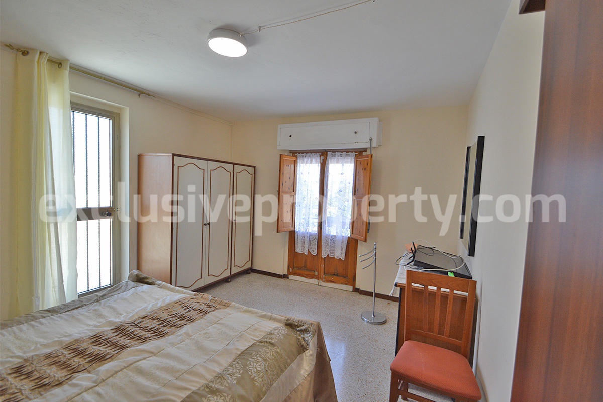 Stone Country Villa with Pool Fenced - Land and Majella Mountain Views for Sale in Abruzzo - Italy